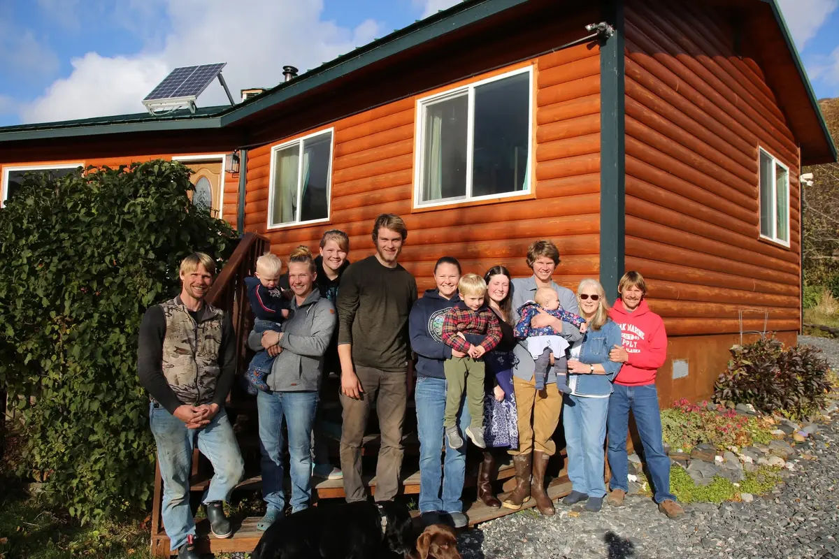 The Quartz Creek Lodge family and staff outside the lodge